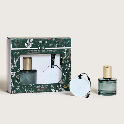Maison Berger Giftset Roomspray Ceramiq Magical Amber Powder