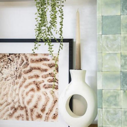 BY-BOO kandelaar Torch small - 17x7x30cm - white