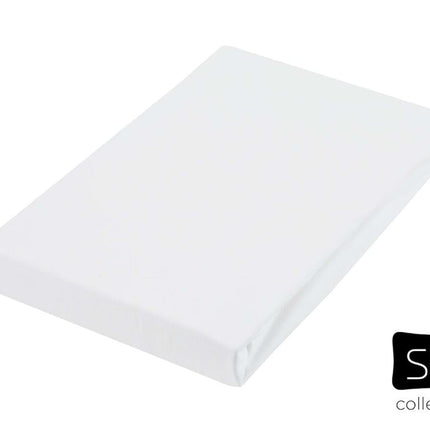 Hoeslaken SLP Collection Jersey (split) Maat: 140-160/200-220 cm, Kleur: Friswit