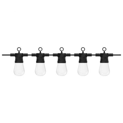 Calex lichtsnoer 10m zwart, warm wit LED