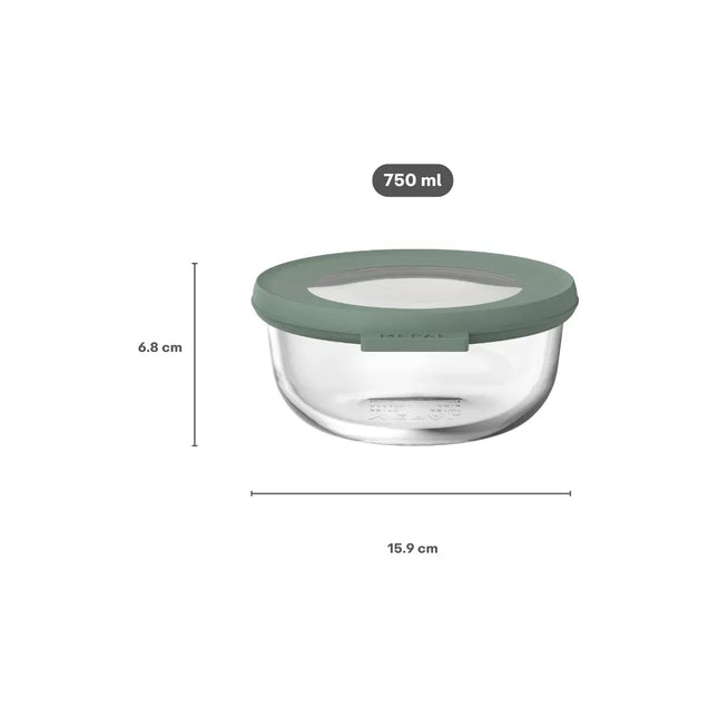 Mepal Cirqula Glazen Multikom Rond 750 ML - Nordic Sage