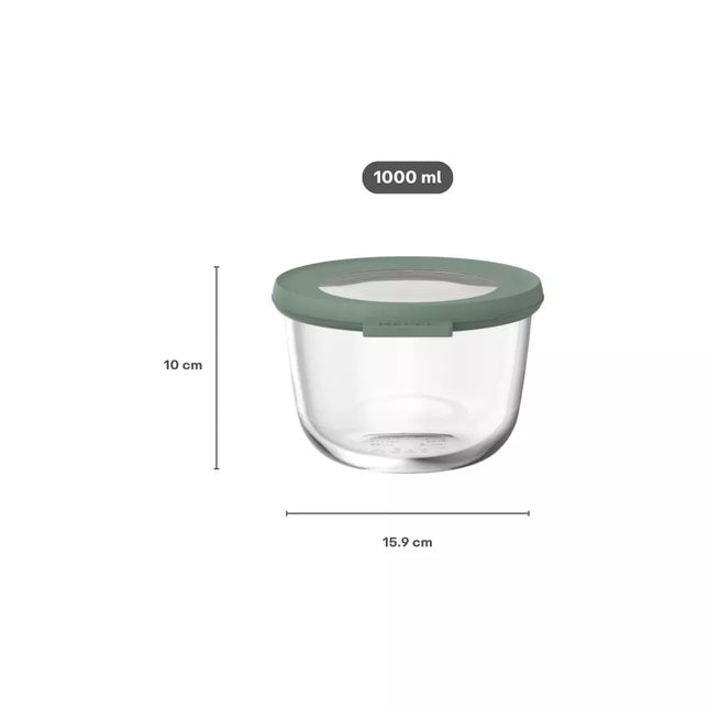 Mepal Cirqula Glazen Multikom Rond 1000 ML - Nordic Sage