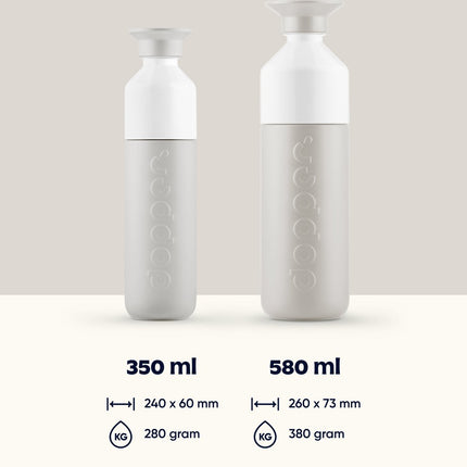 Dopper Drinkfles Insulated Gentle Grey - 580 ml