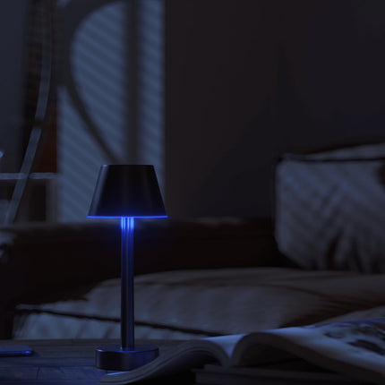 Calex Lucca Oplaadbare Tafellamp - Zwart