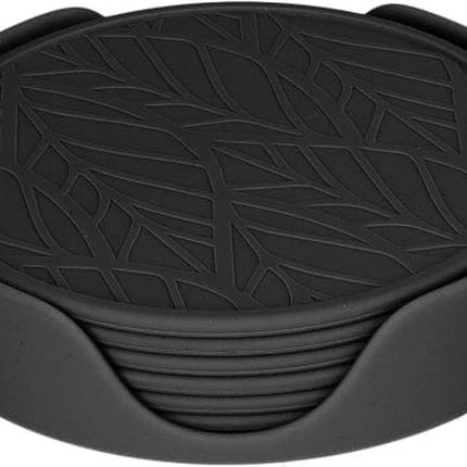 Tools2Cook Glas onderzetter set 7 dlg - black pepper