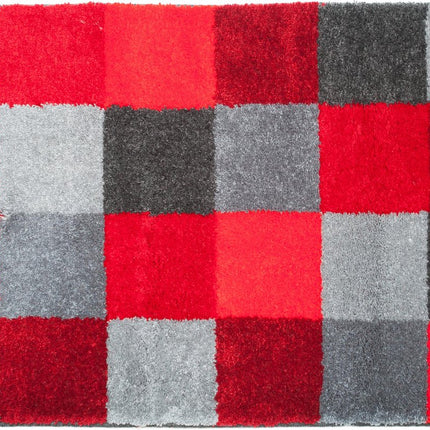 Badmat Blocks, 60x90 cm, Rood