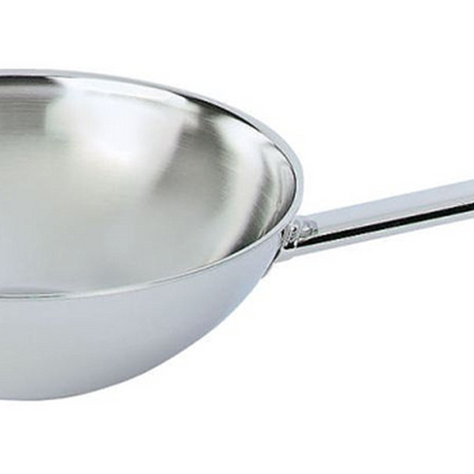Demeyere Wok met steel zilver -  30 cm