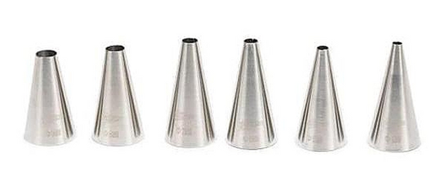 Patisse Spuitmondjes glad RVS 6-delig