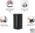 Brabantia Pedaalemmer newIcon - 20 Liter -  Matt Black