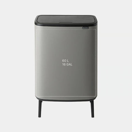 Brabantia Bo Touch Bin Afvalemmer 60 L - mineral concrete grey