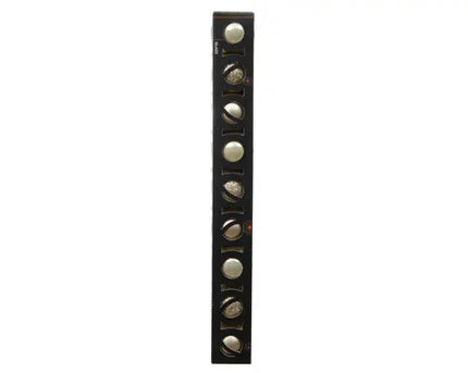Koker met 9 kerstballen glas - Ø 3cm - Parel