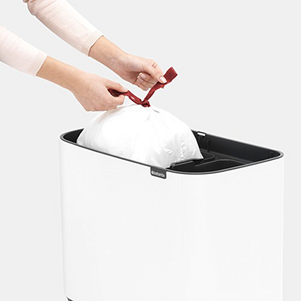 Brabantia Bo Touch Bin afvalemmer 11 + 23 L - wit
