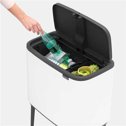 Brabantia Bo Touch Bin afvalemmer 11 + 23 L - wit