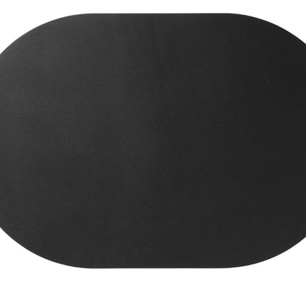 ASA Leather Optic Placemat Oval 33x49,5 cm - black
