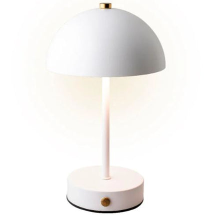 Lumineo LED oplaadbare tafellamp voor binnen 15 x 25 cm wit