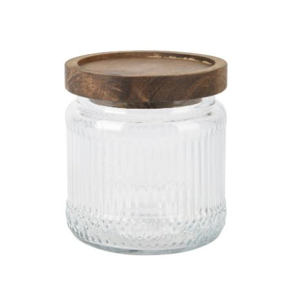 Opbergpot Glas Ø 9,9 x H. 10,6 cm – Transparant
