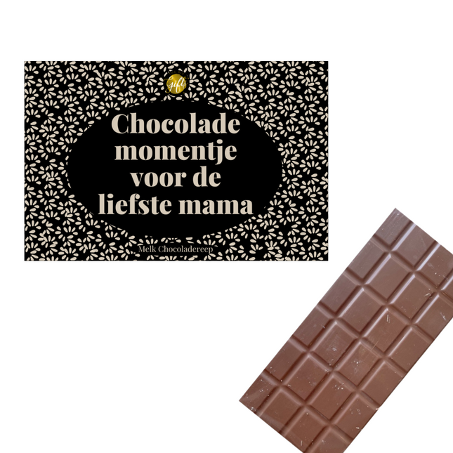 The Big Gifts Chocoladereep Voor de Liefste Mama - Melkchocolade 100g