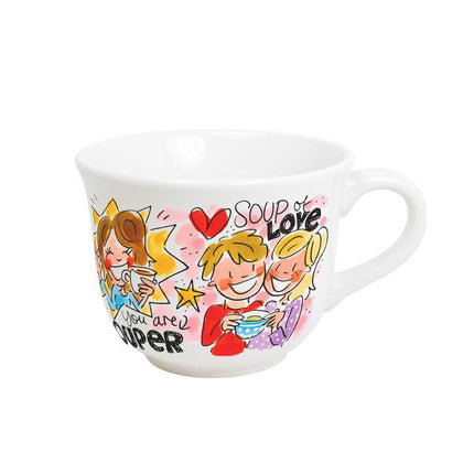 Blond Amsterdam soepkom Even Bijkletsen