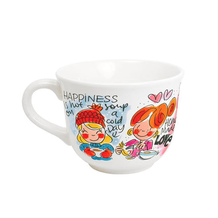 Blond Amsterdam soepkom Even Bijkletsen