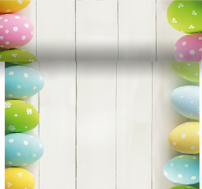 Duni Tafelloper op rol - 3-in-1 - 0,4x4,8m - Easter Eggs -