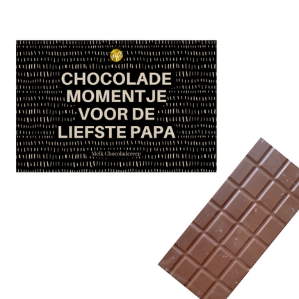 The Big Gifts Chocoladereep – Voor de liefste papa, melkchocolade 100g
