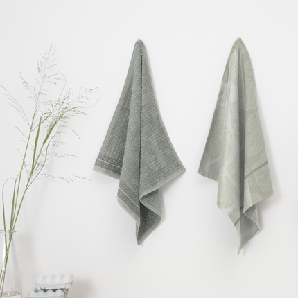 DDDDD Theedoek Monstera 60x65 cm - cream