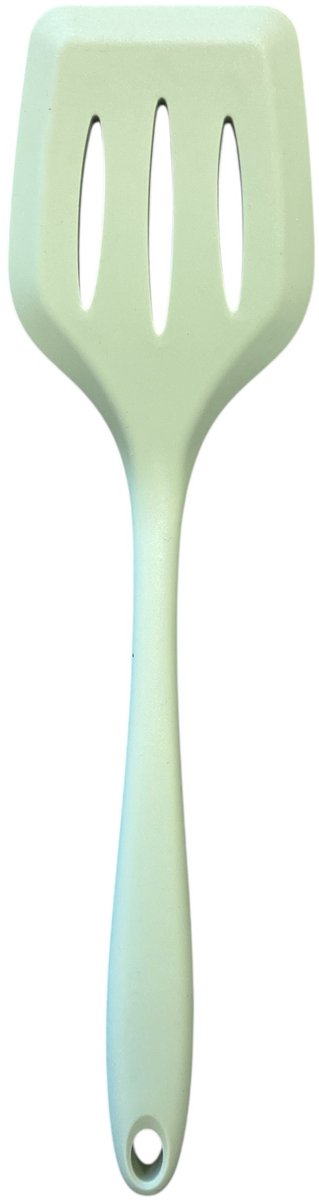 Basic Culinair Spatel met Gleuf - Frosted Mint