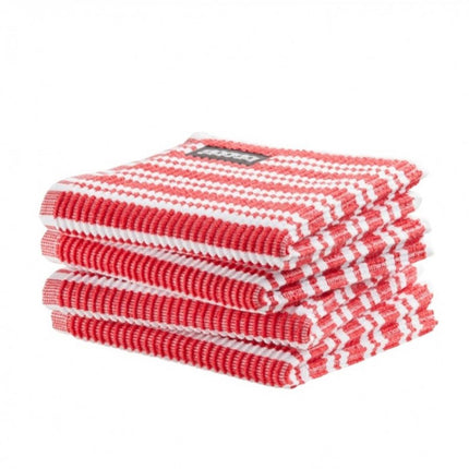 DDDDD vaatdoek stripe red 30x30 cm