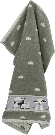 Bunzlau Castle Keukendoek Sheep - Dark Green