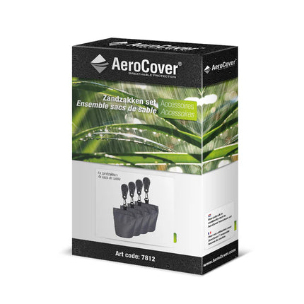 AeroCover 4 Vulbare Zandzakken Grijs (1kg) voor Beschermhoes