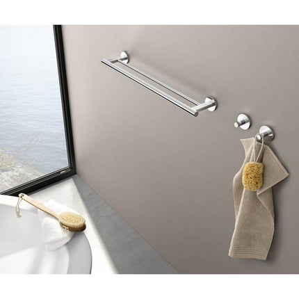 Zack Scala handdoekstang dubbel - 66 cm chroom