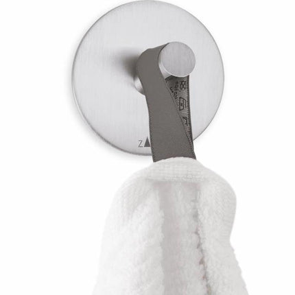 Zack PECO handdoekhaak rond - rvs plakhaak