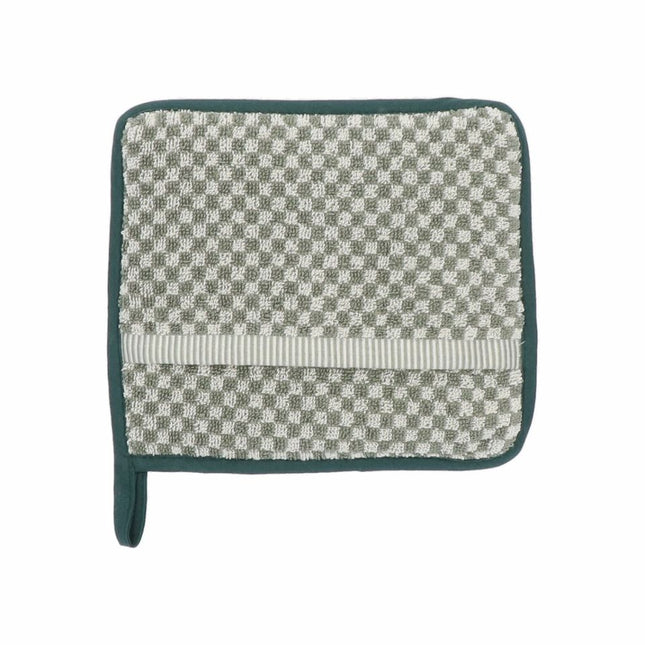 Bunzlau Castle Pot Holder Small Check - Dark Green