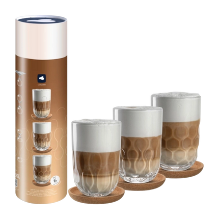 Leonardo Gocce Latte Macchiato Glazen set/3 - 390 ml