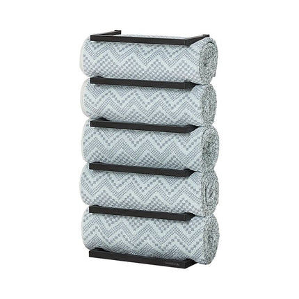 Carré handdoekrek 6x kleur: zwart, hangmodel