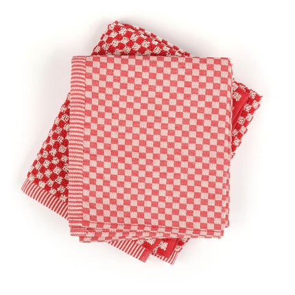 Bunzlau Castle Keukendoek Small Check Rood 53x60 cm