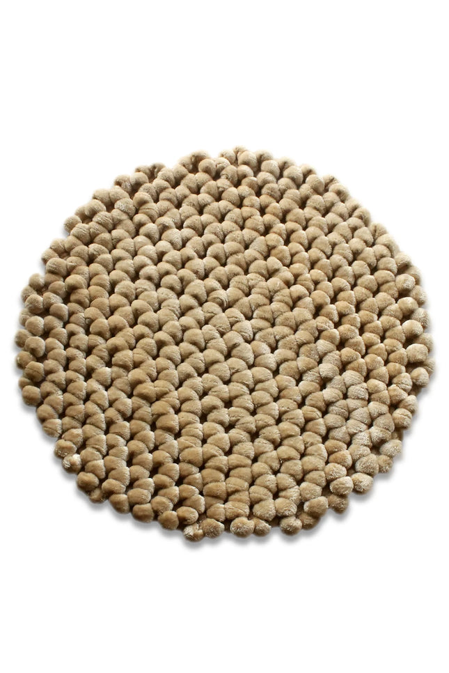 Heckettlane Badmat Lusso 60 rond Real taupe