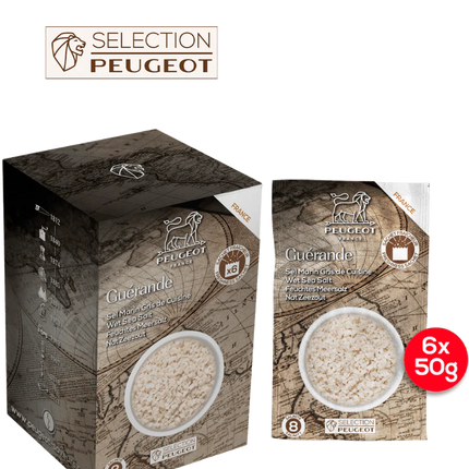 Peugeot Zout Nat Zeezout 6 x 50g Zakjes