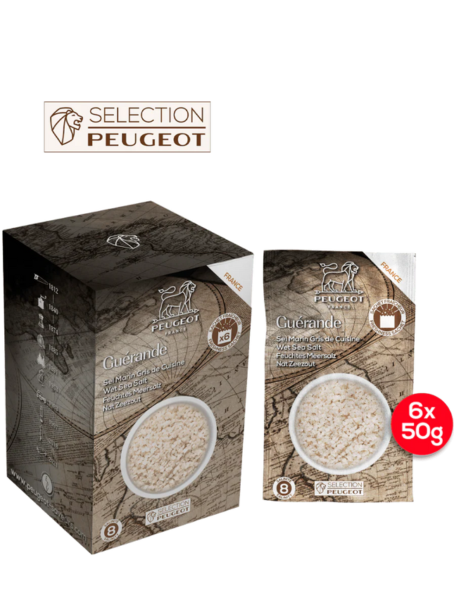 Peugeot Zout Nat Zeezout 6 x 50g Zakjes