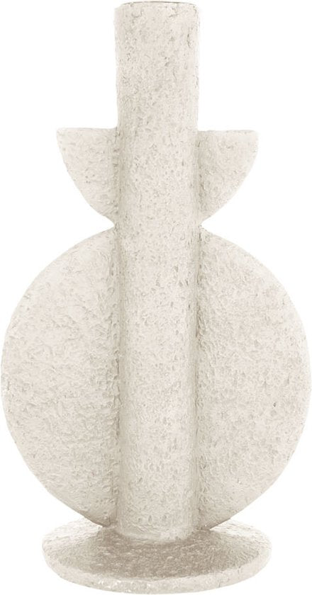 Present Time Candle holder Bubble polyresin - ivory