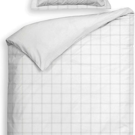 Heckettlane Dekbedovertrek Diamante, satijn 140x200/220 cm, wit