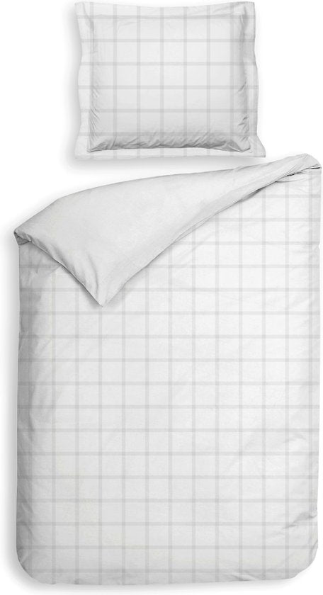 Heckettlane Dekbedovertrek Diamant satijn 140x200/220 cm wit
