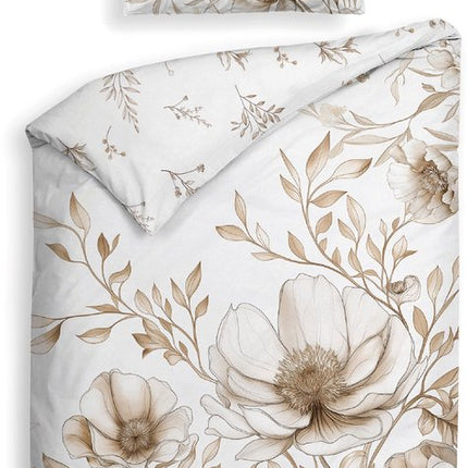 Heckettlane Dekbedovertrek Giotto 140x200/220 off-white