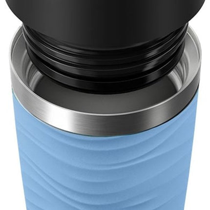 Emsa Travel Mug Classic Waves Isoleerbeker 0.36 L - RVS/blauw