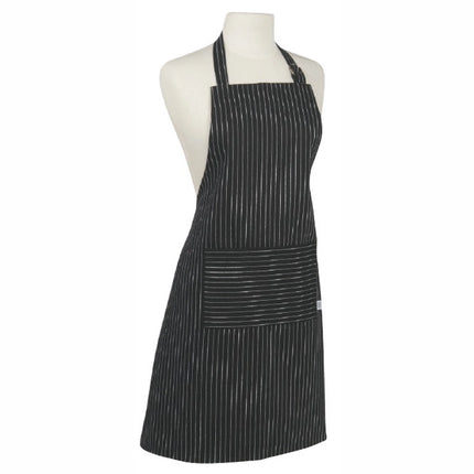 La Cucina Schort - Pinstripe Black