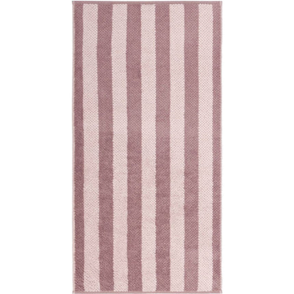 Cawo Handdoek Pure Stripes 50/100 cm vintage rose