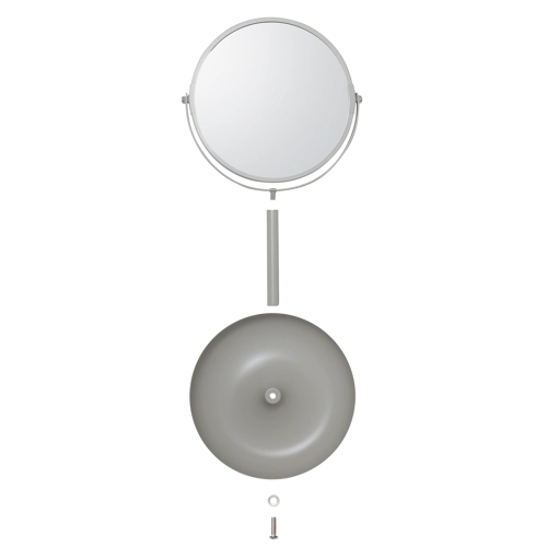 Sealskin BRIX Make-up spiegel 5x, met schaaltje eronder