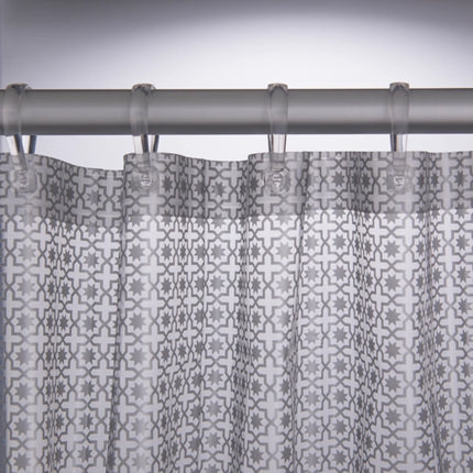 Douchegordijn Hammam 180x200 cm zilver