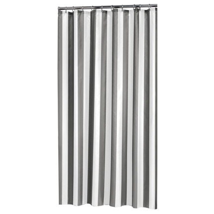 Douchegordijn Linje grijs 180/200