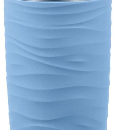 Emsa Travel Mug Classic Waves Isoleerbeker 0.36 L - RVS/blauw